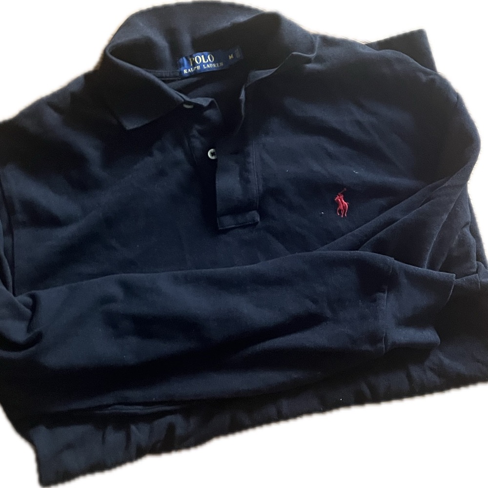 Polo by Ralph Lauren Men's Dark Polo with Red Logo